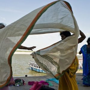 Silken cape: Sari donors in India pay it forward to the women in need