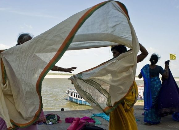 Silken cape: Sari donors in India pay it forward to the women in need