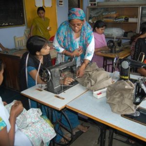 Developing training centers with old Sewing machines