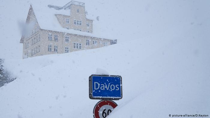 Social entrepreneurs in action in snow-covered Davos