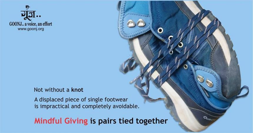 Mindful Giving is pairs tied together