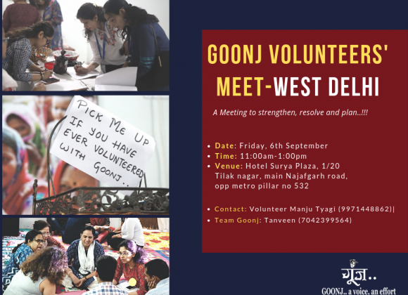 Goonj Volunteer Meet – West Delhi