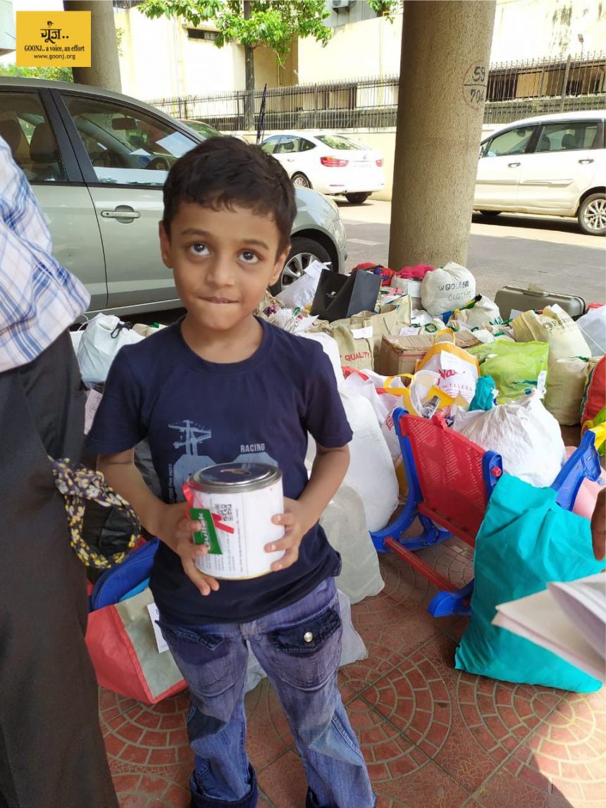 Inspiration comes in all sizes..6-year-old Mihir had first heard about Goonj at a session at his school.