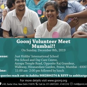 Friends of Goonj in Mumbai! Join us for an interactive session
