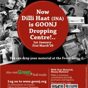 Now Dilli Haat (INA) is Goonj Dropping Centre!..