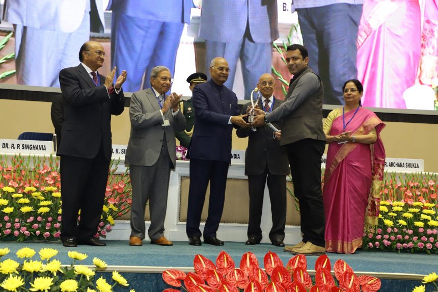 Hon’ble President Ram Nath Kovind recently awarded Mr.Anshu Gupta, our Founder with the Lakshmipat Singhania Award