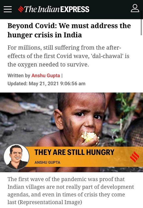 Beyond Covid: We must address the hunger crisis in India